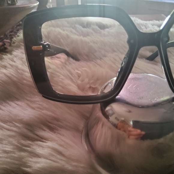 Authentic Chanel Blue Square Glasses EUC - Picture 4 of 12